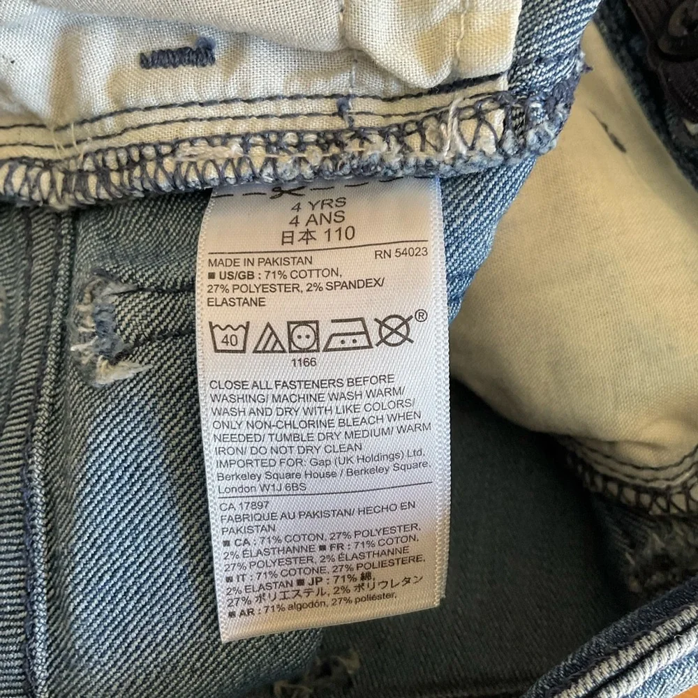 GUC babyGap Skinny Fit Moulant Denim Jeans, Sz 4